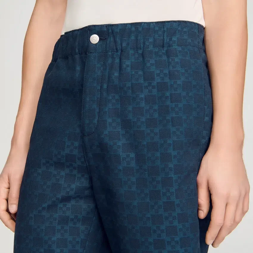 Square Cross denim shorts Square Cross denim shorts