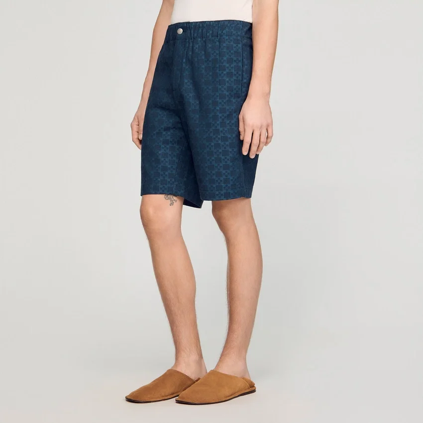 Square Cross denim shorts Square Cross denim shorts