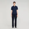 Square Cross jacquard polo Square Cross jacquard polo