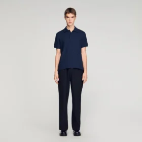 Square Cross jacquard polo