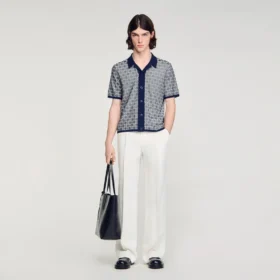 Square Cross jacquard shirt