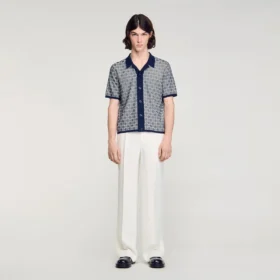 Square Cross jacquard shirt