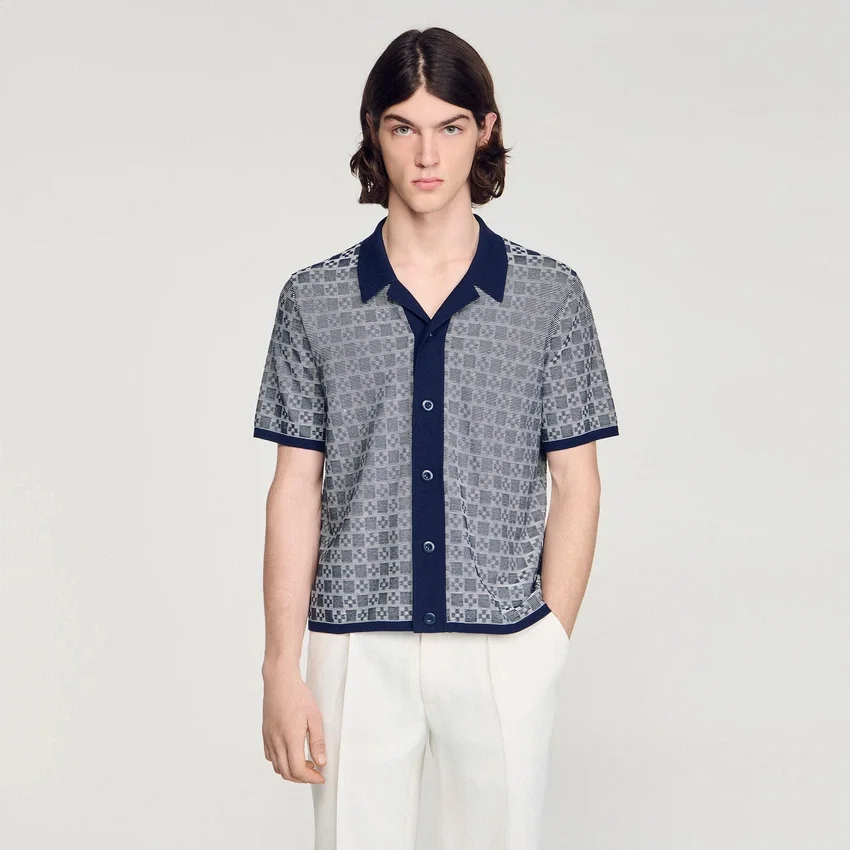Square Cross jacquard shirt Square Cross jacquard shirt