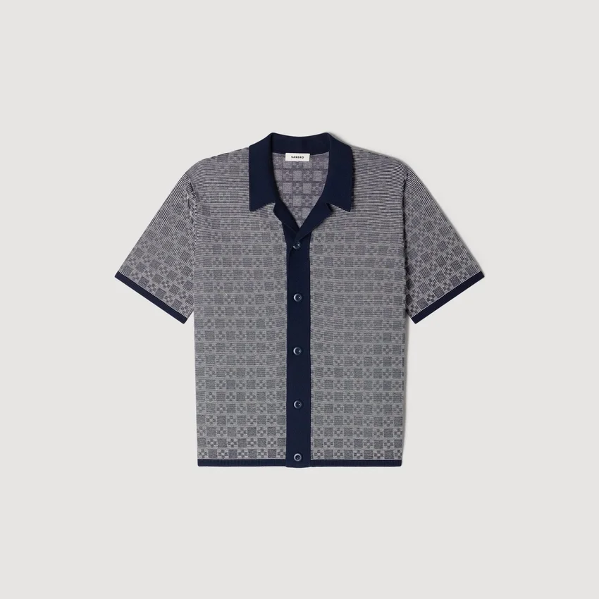 Square Cross jacquard shirt Square Cross jacquard shirt