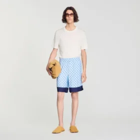 Square Cross patterned shorts