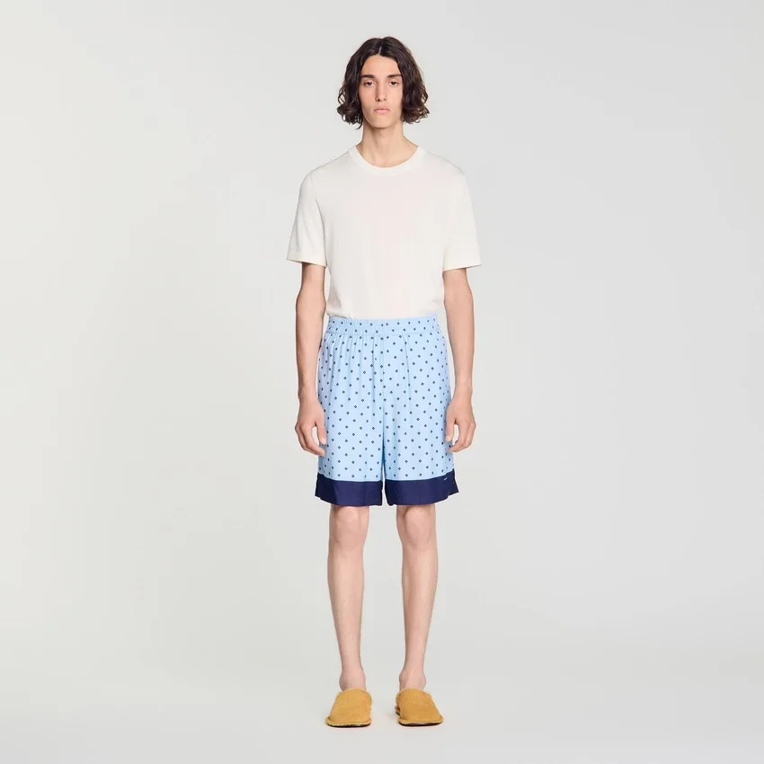Square Cross patterned shorts Square Cross patterned shorts