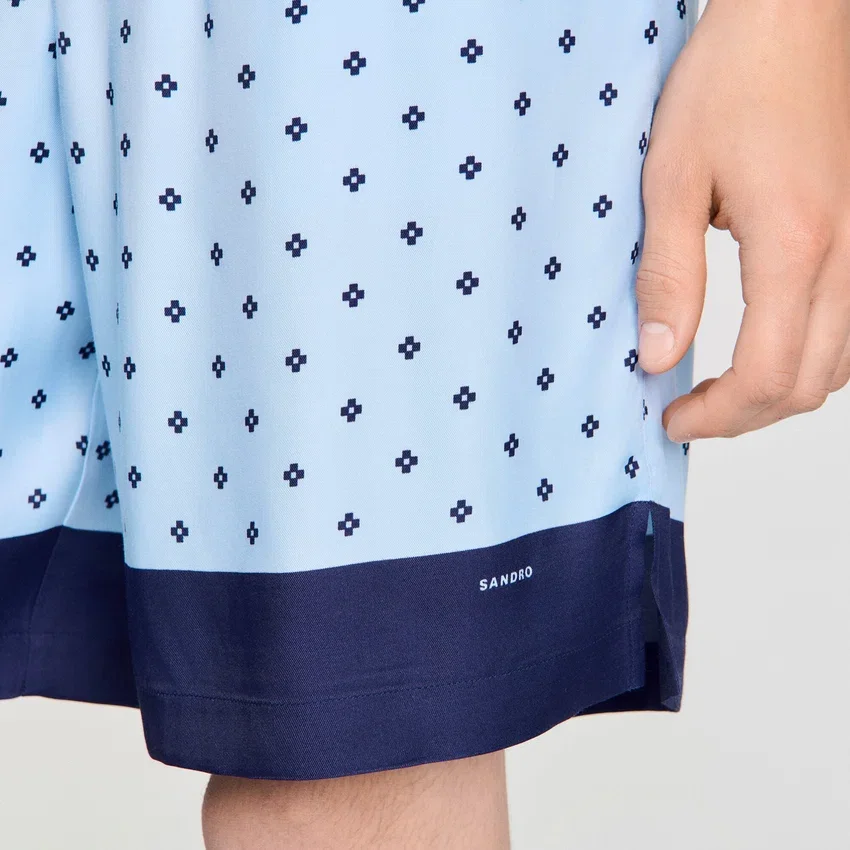 Square Cross patterned shorts Square Cross patterned shorts