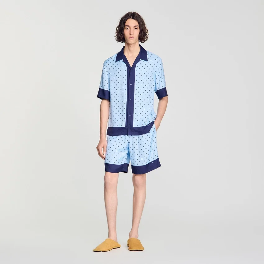 Square Cross patterned shorts Square Cross patterned shorts