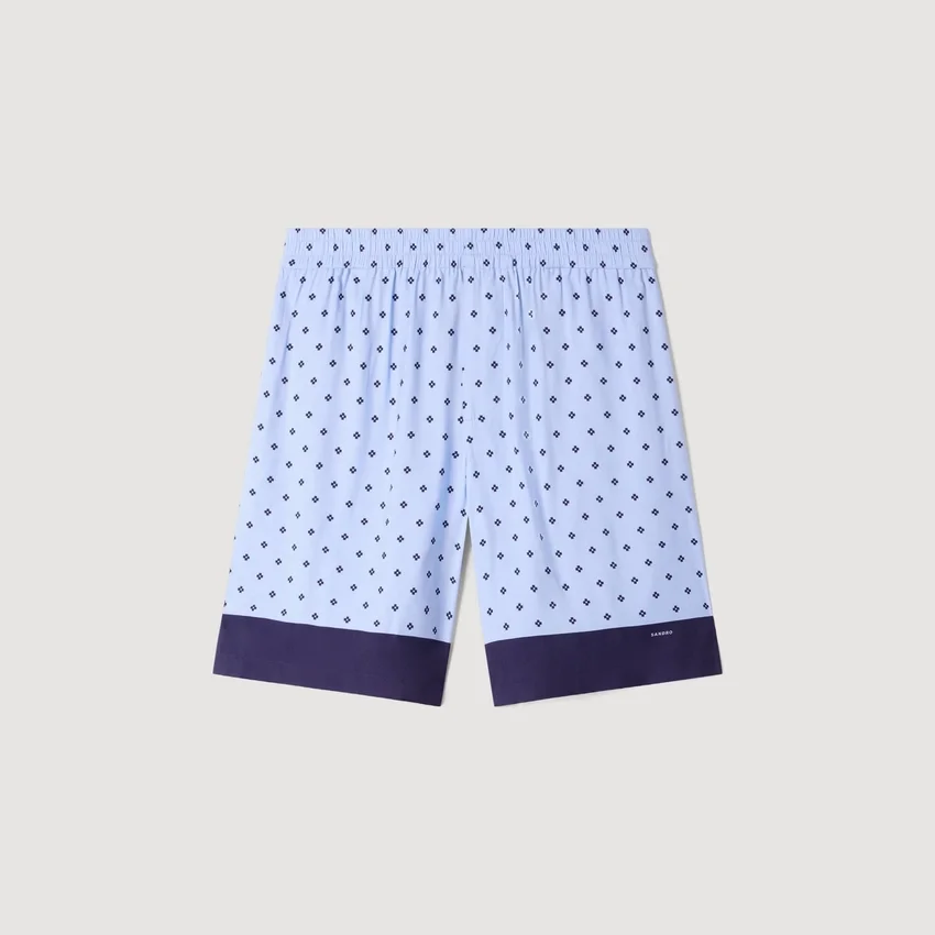 Square Cross patterned shorts Square Cross patterned shorts