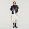 Standing collar leather jacket Standing collar leather jacket