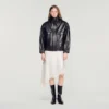 Standing collar leather jacket Standing collar leather jacket
