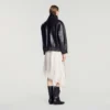 Standing collar leather jacket Standing collar leather jacket