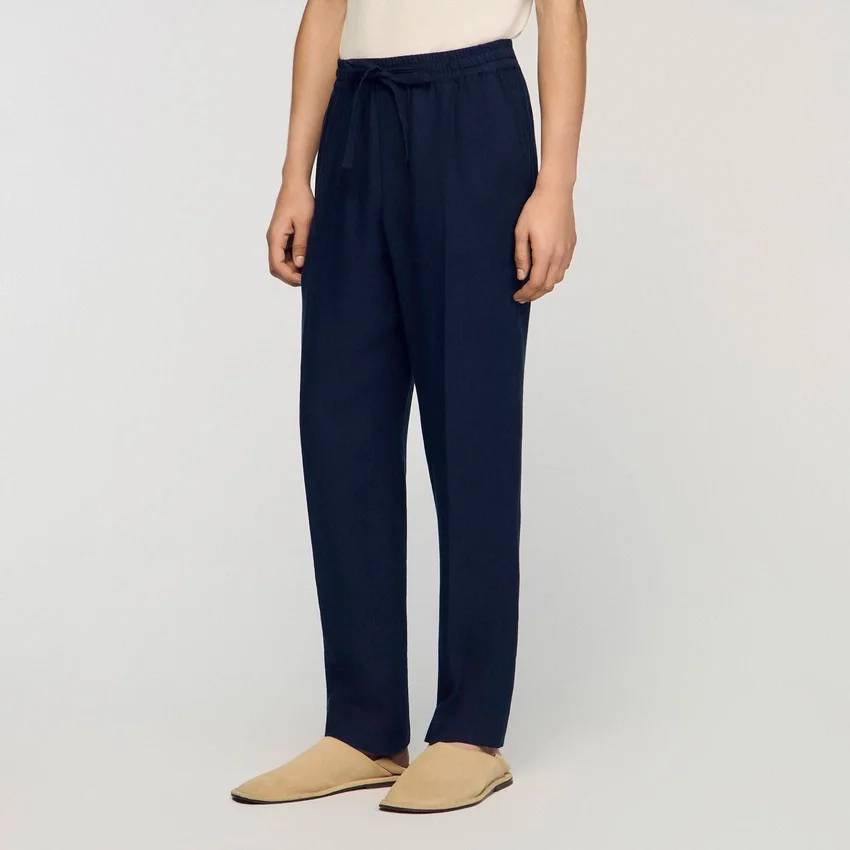 Straight-leg linen trousers Straight-leg linen trousers