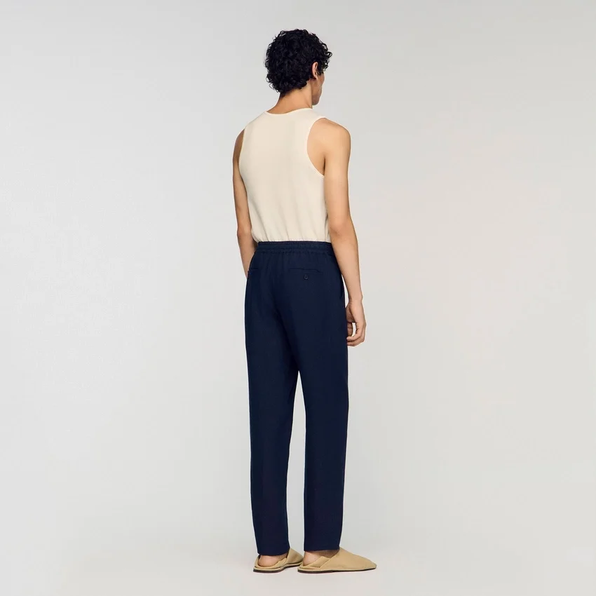 Straight-leg linen trousers Straight-leg linen trousers