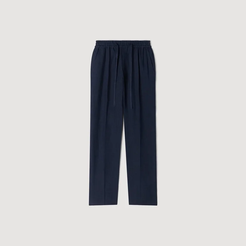 Straight-leg linen trousers Straight-leg linen trousers