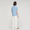 Stretch knit polo shirt