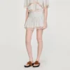 Striped cotton skort Striped cotton skort