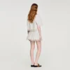 Striped cotton skort Striped cotton skort