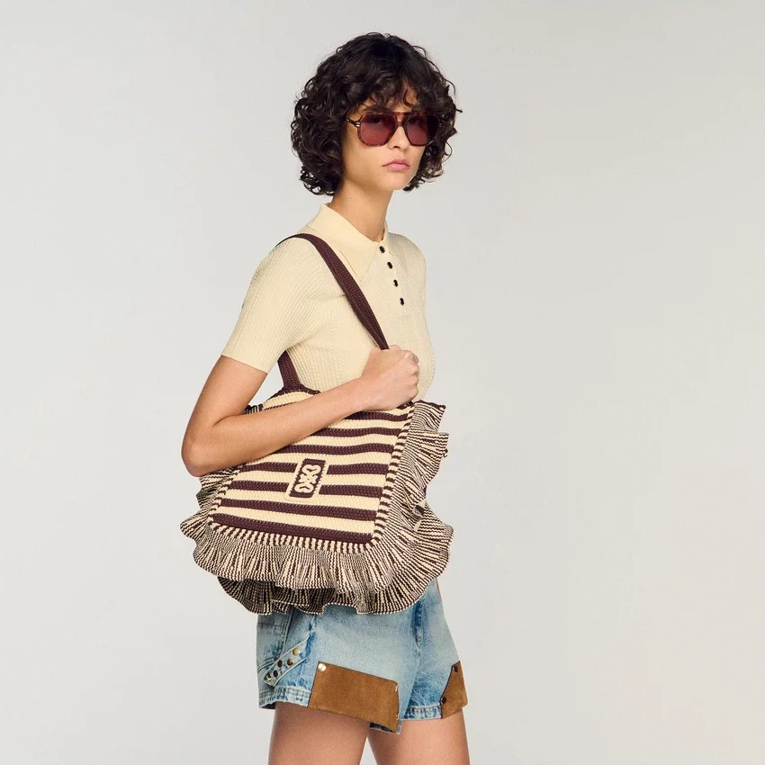Striped crochet bag Striped crochet bag