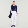 Striped knit cardigan Striped knit cardigan