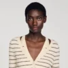 Striped ribbed cardigan Striped ribbed cardigan
