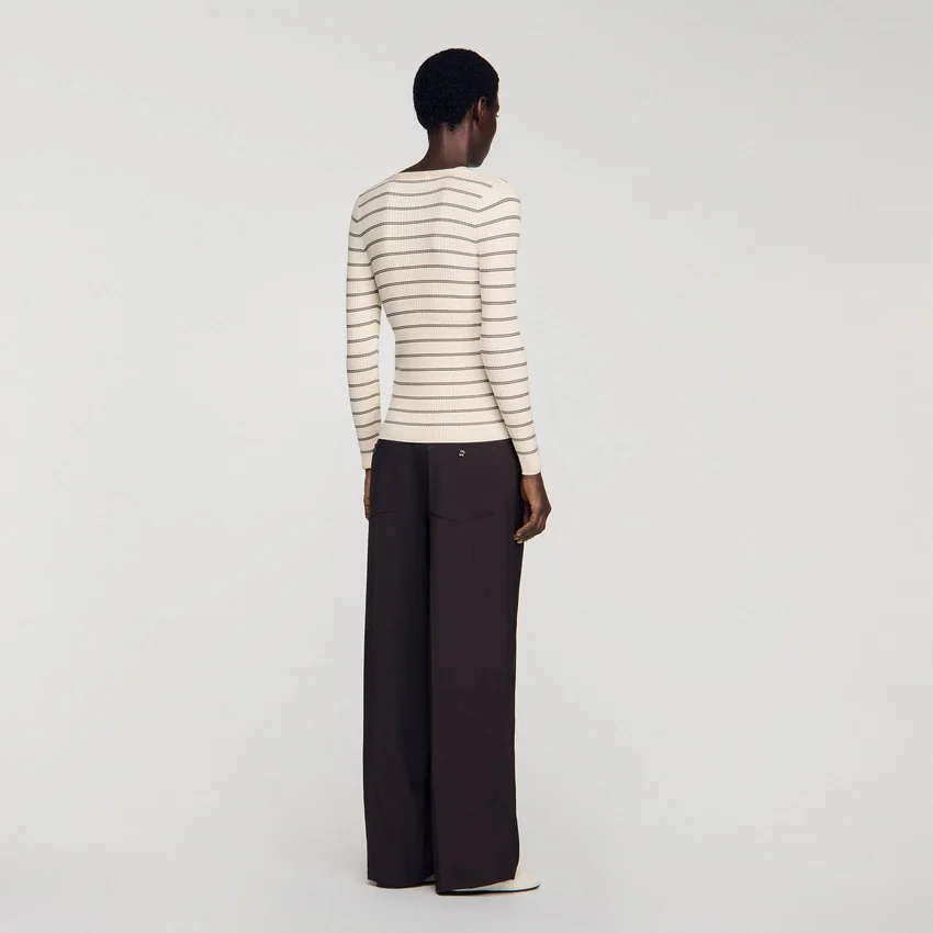 Striped ribbed cardigan Striped ribbed cardigan