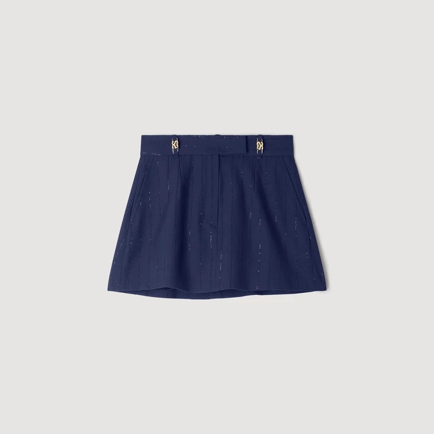 Striped sequin skort Striped sequin skort