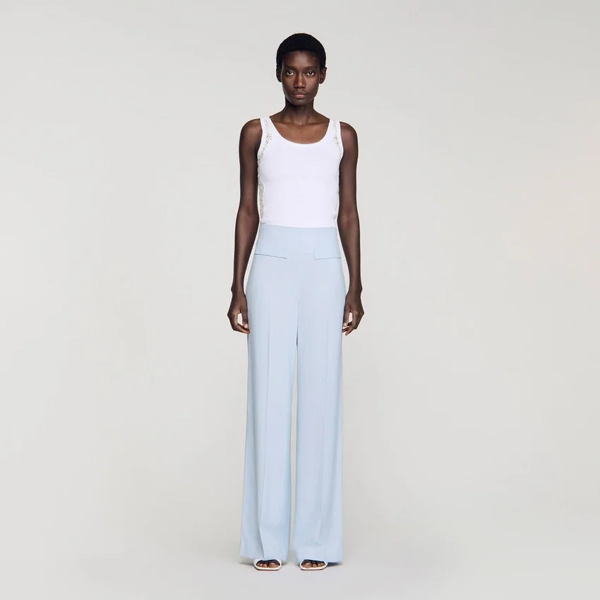 Striped sequin trousers Striped sequin trousers
