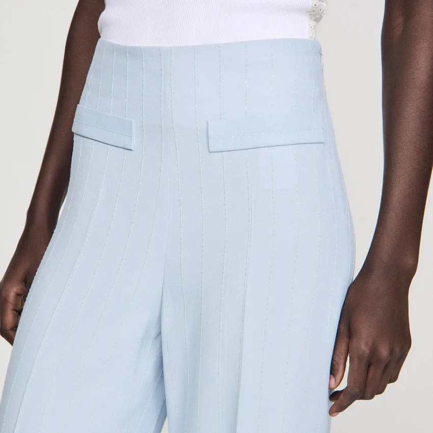 Striped sequin trousers Striped sequin trousers
