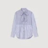 Striped shirt with removable tie Striped shirt with removable tie