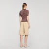 Striped V-neck polo sweater Striped V-neck polo sweater