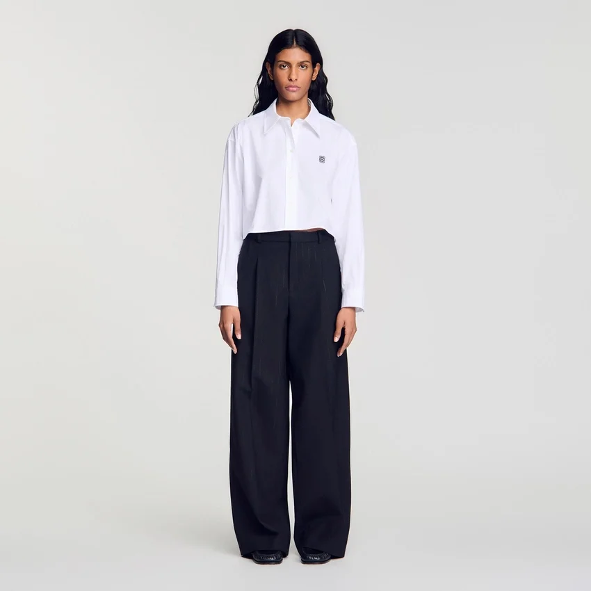 Striped wide-leg trousers Striped wide-leg trousers