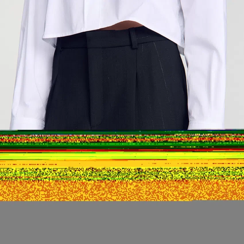 Striped wide-leg trousers Striped wide-leg trousers