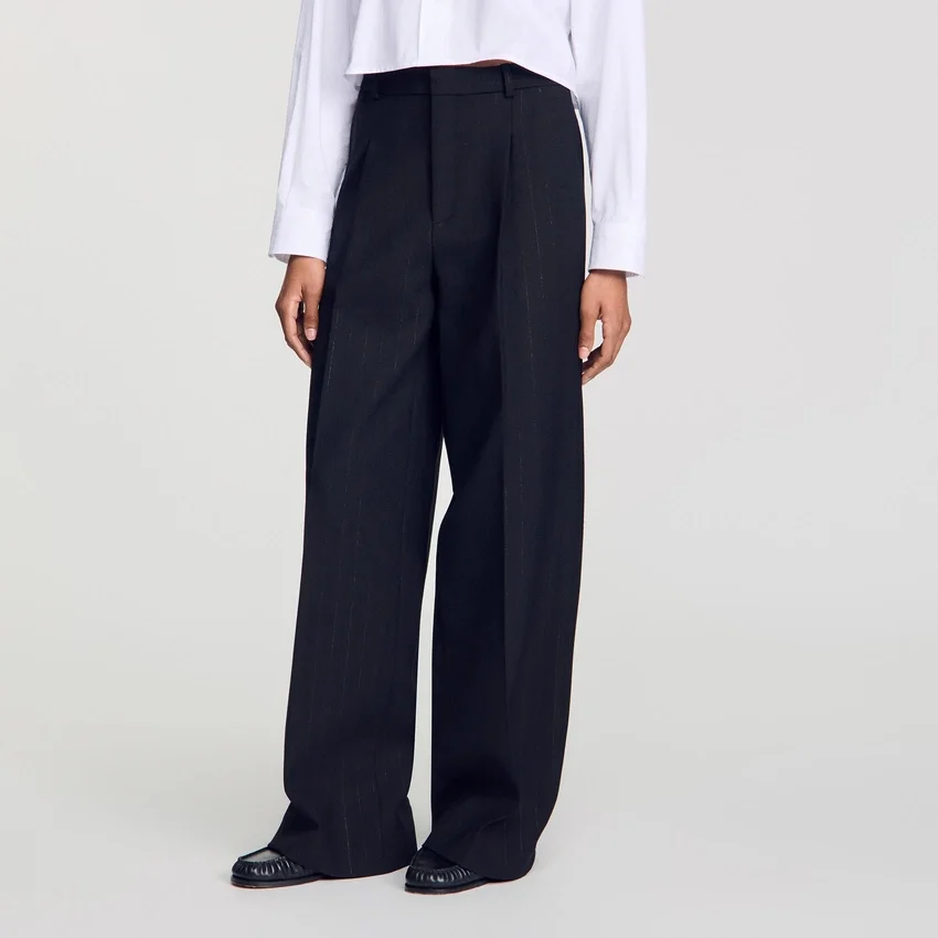 Striped wide-leg trousers Striped wide-leg trousers