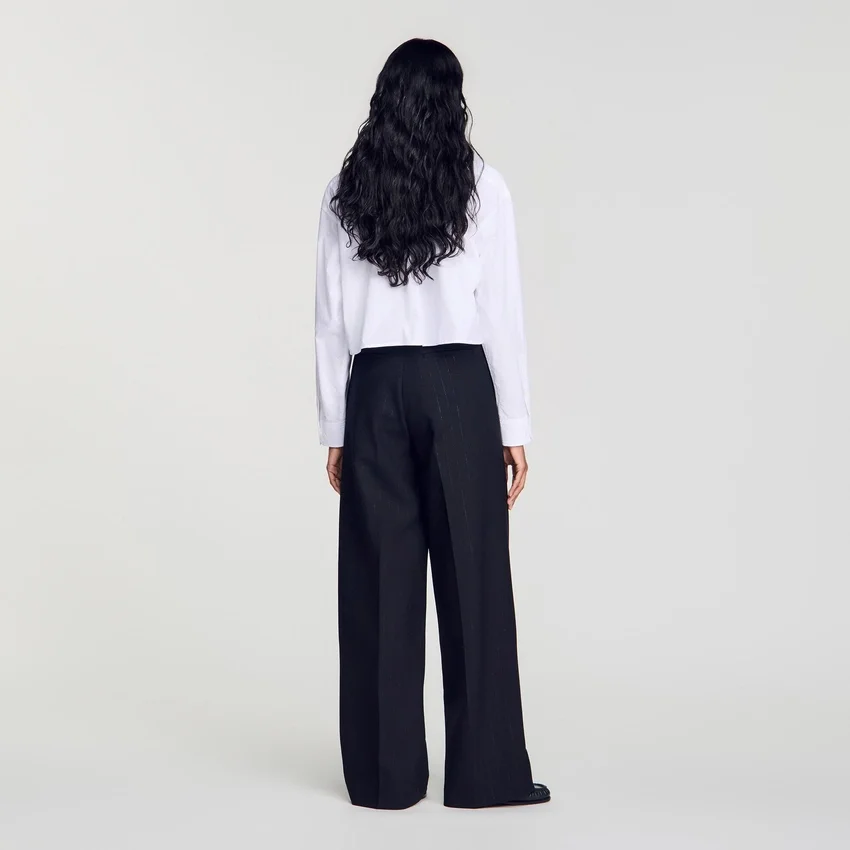 Striped wide-leg trousers Striped wide-leg trousers