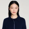 Striped wool and cashmere cardigan Striped wool and cashmere cardigan