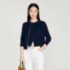 Striped wool and cashmere cardigan Striped wool and cashmere cardigan
