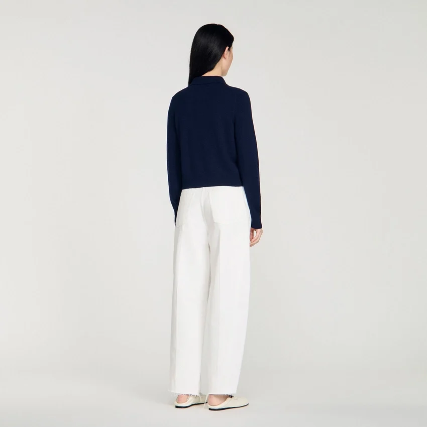 Striped wool and cashmere cardigan Striped wool and cashmere cardigan