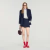 Striped wool skort Striped wool skort