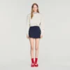 Striped wool skort Striped wool skort