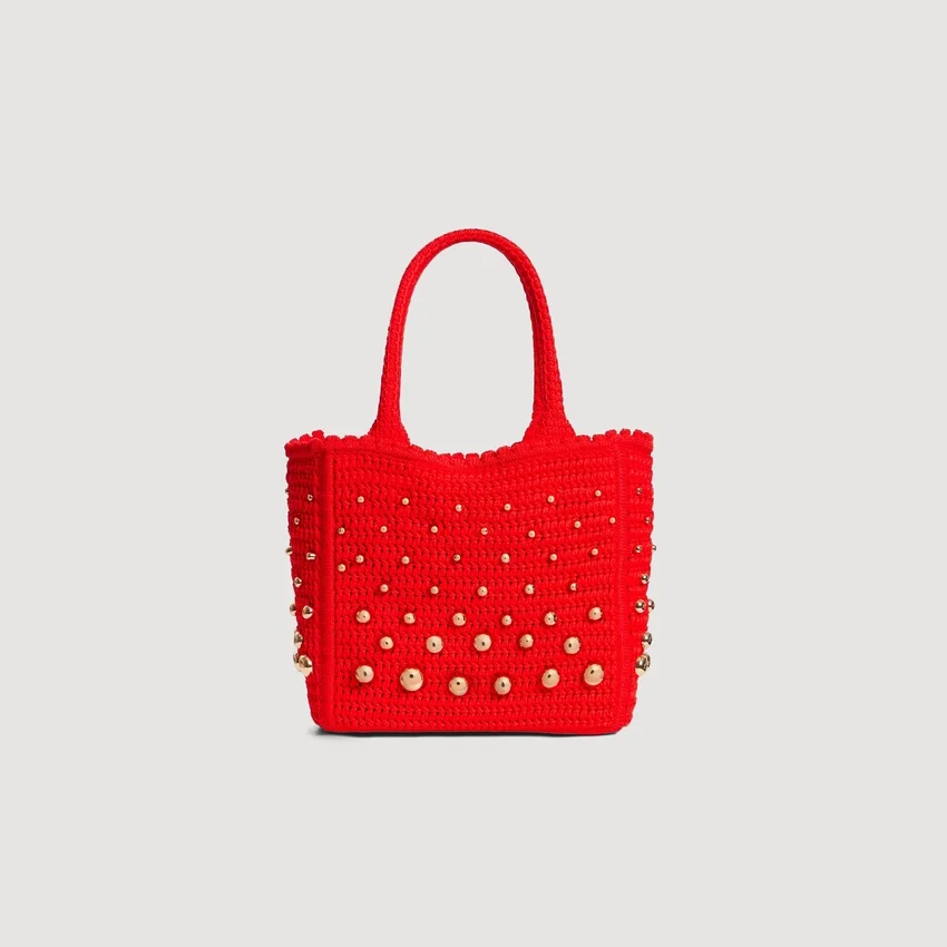 Studded crochet bag Studded crochet bag