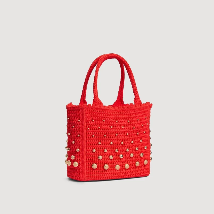 Studded crochet bag Studded crochet bag