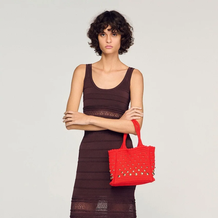 Studded crochet bag Studded crochet bag