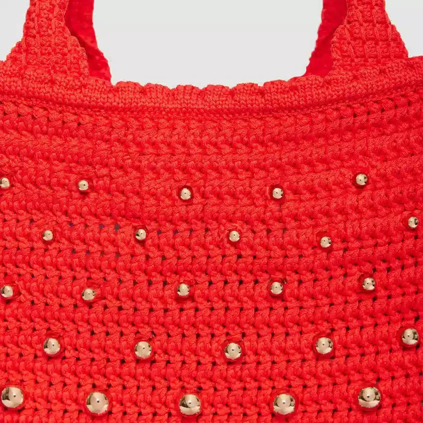 Studded crochet bag Studded crochet bag