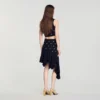 Studded knit skirt