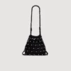 Studded net mesh bag