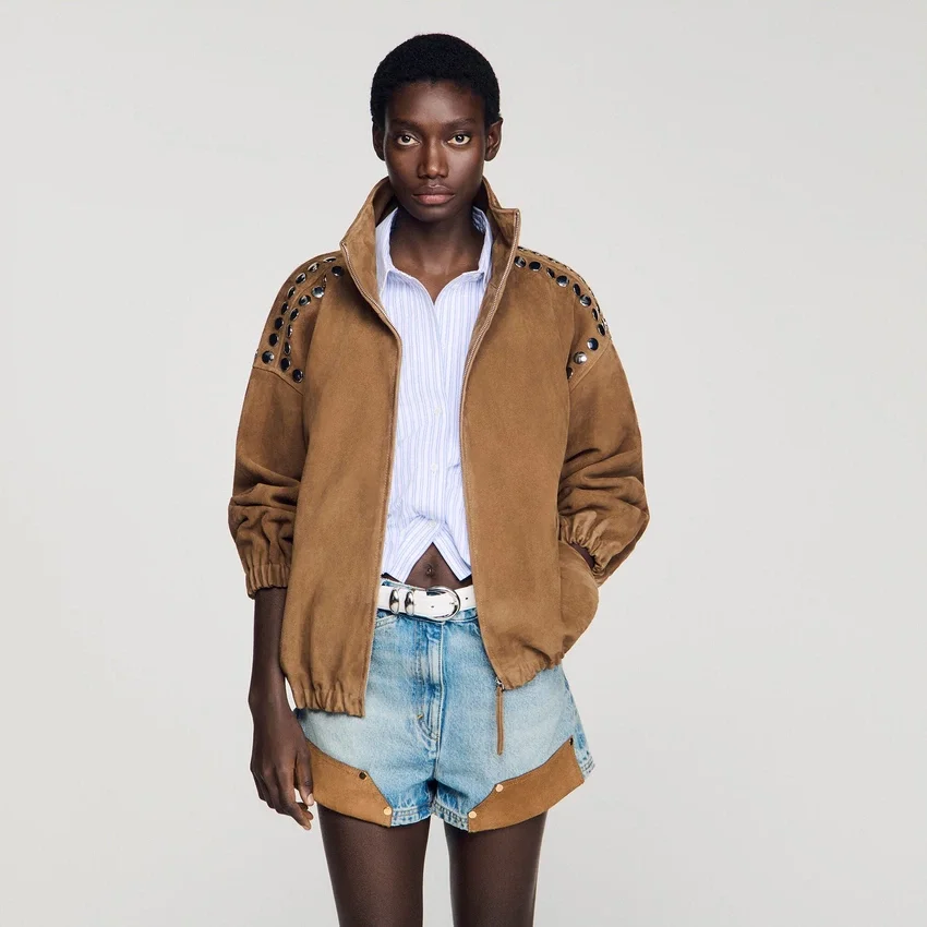 Studded suede jacket Studded suede jacket