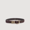 Suede leather belt
