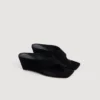 Suede wedge sandals