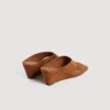 Suede wedge sandals